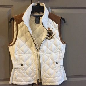 Cream Ralph Lauren Vest